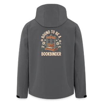 Born bookbinder - Men’s Recycled Softshell Jacket by Stanley/Stella - black - Back - AI Model Male 185 light (185cm)