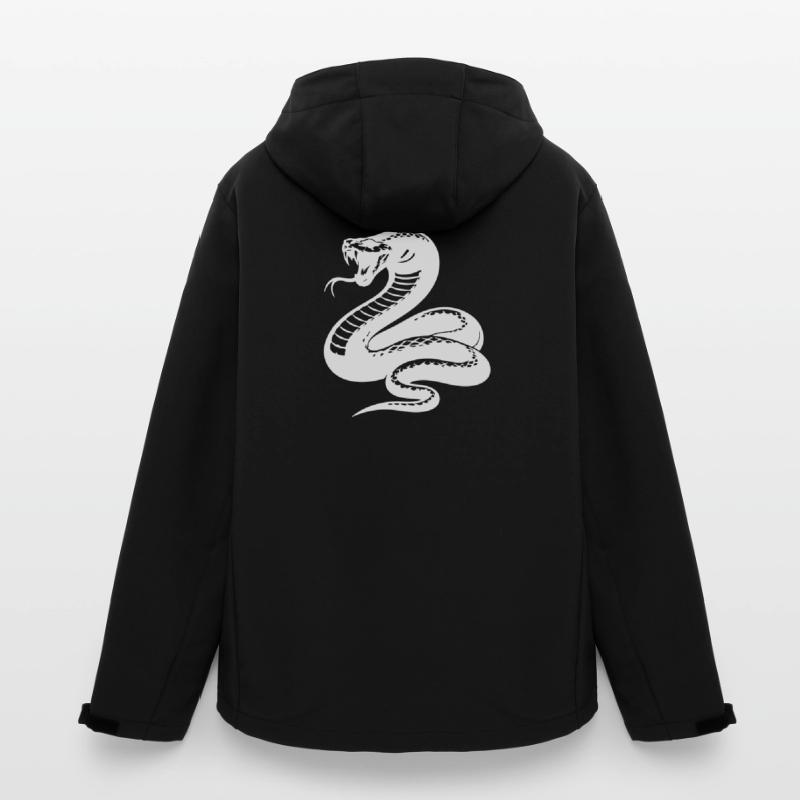 Schlange Python Silhouette Recycelte Männer Softshell-Jacke von Stanley/Stella