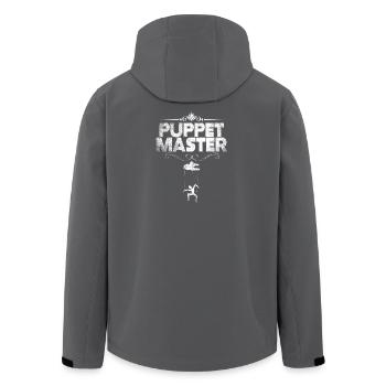 Puppet Master Marionette - Men’s Recycled Softshell Jacket by Stanley/Stella - black - Back - AI Model Male 185 light (185cm)