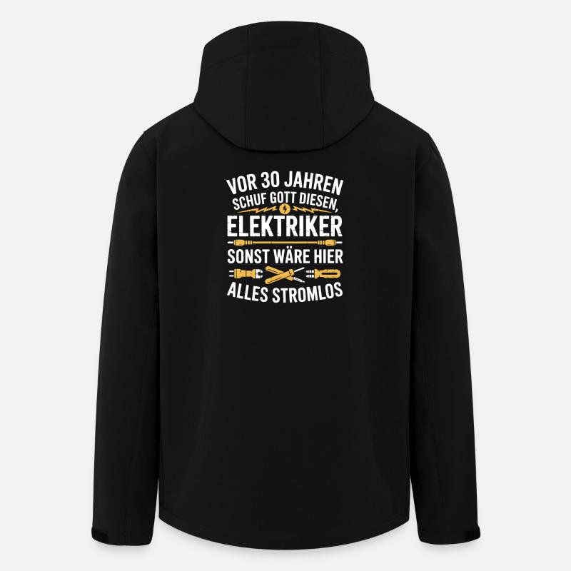 Elektroniker 30 Geburtstag Strom Elektriker - Recycelte Männer Softshell-Jacke von Stanley/Stella - Schwarz