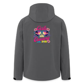 Girls Gone Cruising 2026 Retro Spring Break Vibe - Men’s Recycled Softshell Jacket by Stanley/Stella - black - Back - AI Model Male 185 light (185cm)