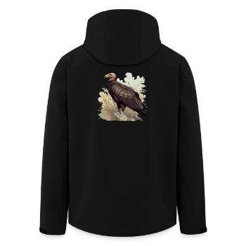 Vautour - Veste softshell homme en polyester recyclé Stanley/Stella - noir - Dos - AI Model Male 185 light (185cm)