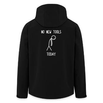 No new tools today Car lover car guy mechanic - Recycelte Männer Softshell-Jacke von Stanley/Stella - Schwarz - Hinten - AI Model Male 185 light (185cm)