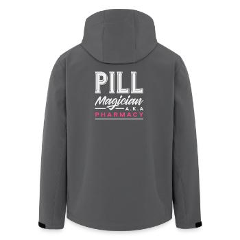 Pillenmagier Apotheker Pharmazietechniker - Recycelte Männer Softshell-Jacke von Stanley/Stella - Schwarz - Hinten - AI Model Male 185 light (185cm)