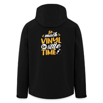 Tellement de vinyle, si peu de temps de design - Veste softshell homme en polyester recyclé Stanley/Stella - noir - Dos - AI Model Male 185 light (185cm)