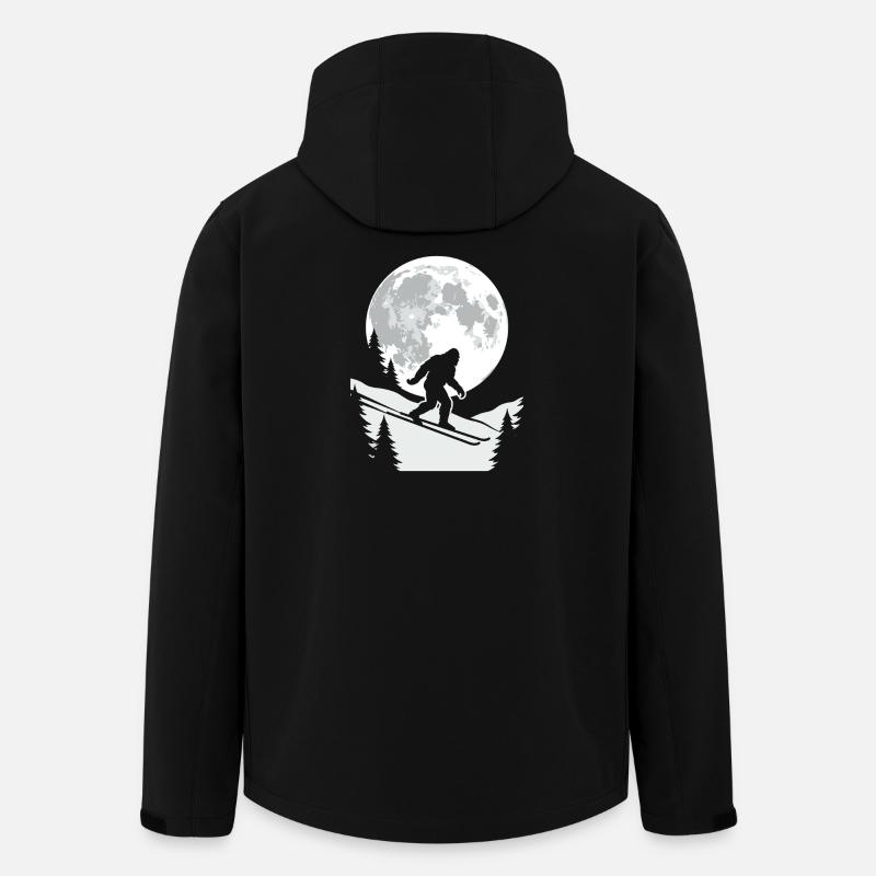 Bigfoot Sciatrice Moon - Giacca softshell uomo in poliestere riciclato di Stanley/Stella - nero