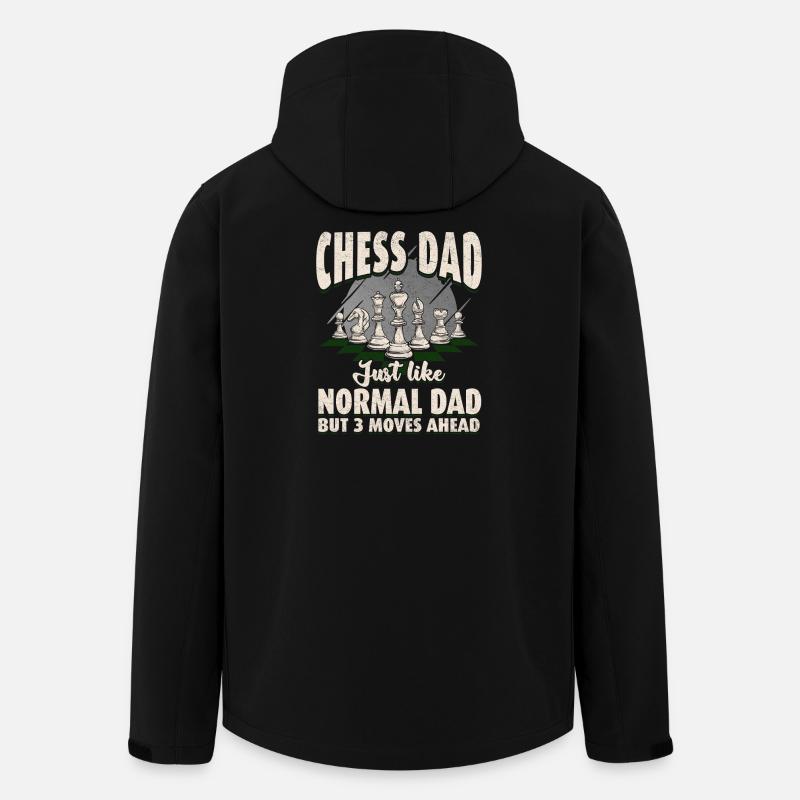 Chess Dad: Three Moves Ahead - Men’s Recycled Softshell Jacket by Stanley/Stella - black