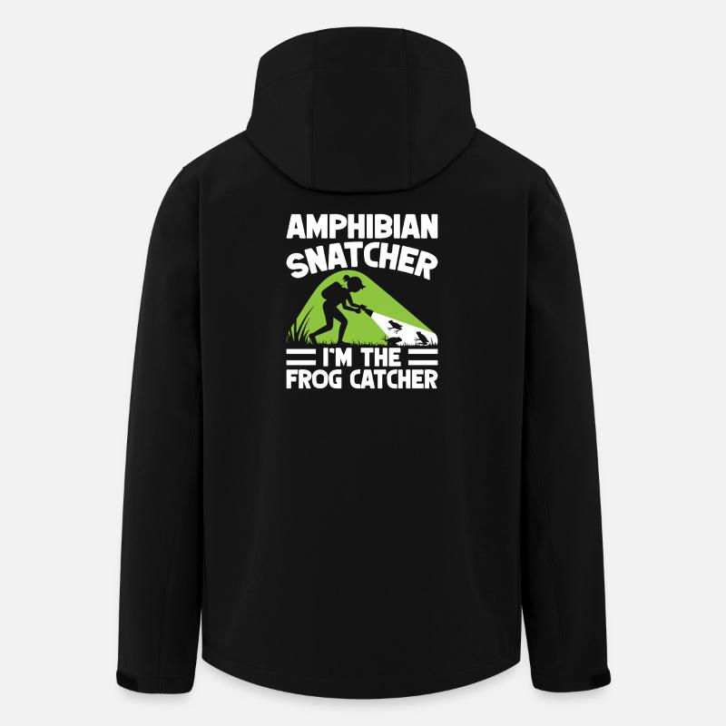 Grenouille attrapeuse, grenouille amphybienne - Veste softshell homme en polyester recyclé Stanley/Stella - noir