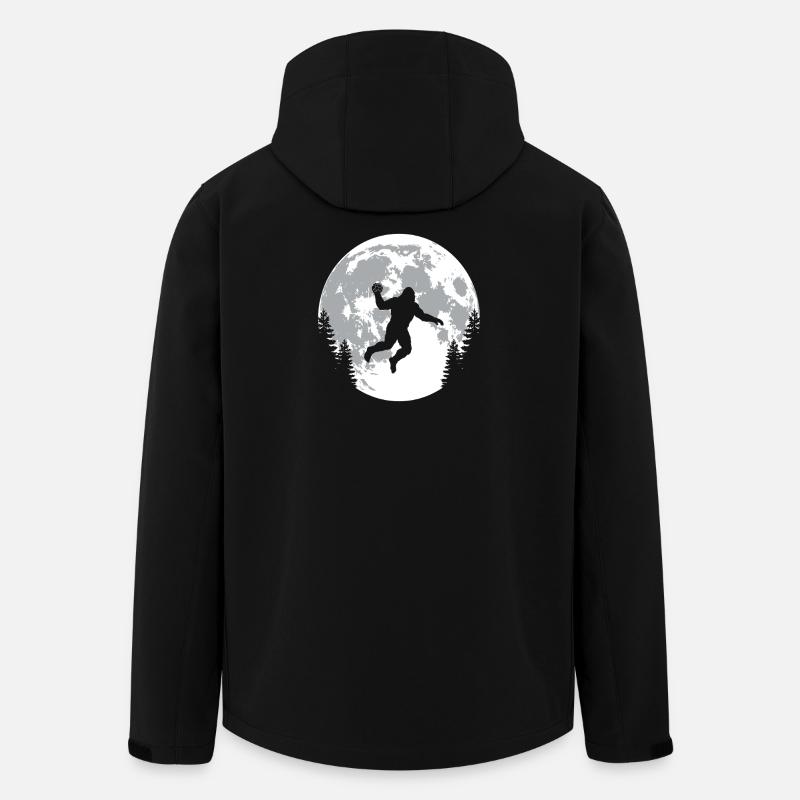 Bigfoot Handball Player Moon - Men’s Recycled Softshell Jacket by Stanley/Stella - black