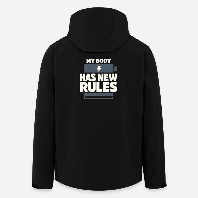 Périménopause Humour Périménopause - Veste softshell homme en polyester recyclé Stanley/Stella - noir