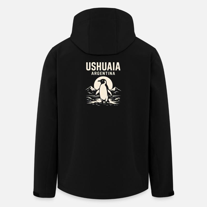 Ushuaia Argentinien - Recycelte Männer Softshell-Jacke von Stanley/Stella - Schwarz