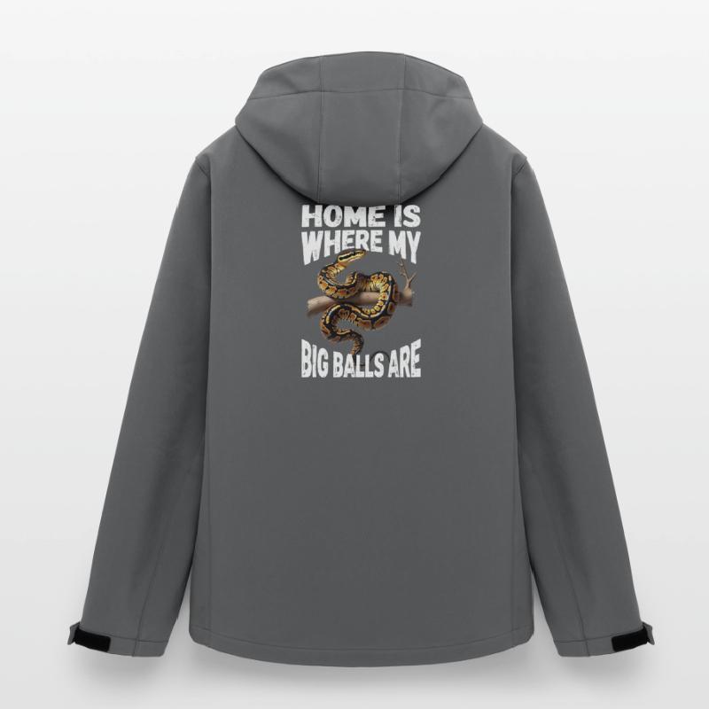 Königspython Schlangen Liebhaber Terrarium Python Recycelte Männer Softshell-Jacke Discoverer von Stanley/Stella