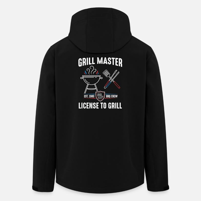 Grill Master Lizenz zum Grill - Recycelte Männer Softshell-Jacke von Stanley/Stella - Schwarz