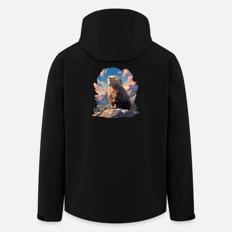 Lemminge Lemming - Recycelte Männer Softshell-Jacke von Stanley/Stella - Schwarz