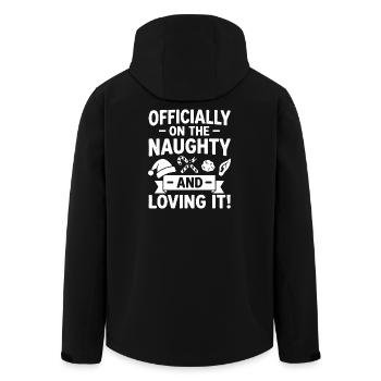 Noël coquin et aimant - Veste softshell homme en polyester recyclé Stanley/Stella - noir - Dos - AI Model Male 185 light (185cm)