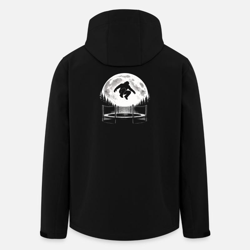 Bigfoot sur trampoline - Veste softshell homme en polyester recyclé Stanley/Stella - noir