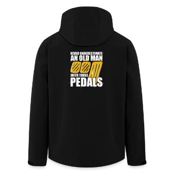 Never underestimate Car lover car guy mechanic - Recycelte Männer Softshell-Jacke von Stanley/Stella - Schwarz - Hinten - AI Model Male 185 light (185cm)