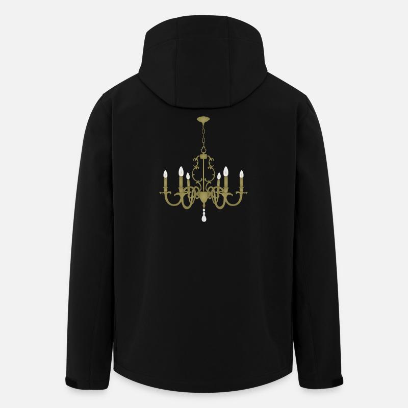 Goldene Kronleuchter-Pendellampe - Recycelte Männer Softshell-Jacke von Stanley/Stella - Schwarz