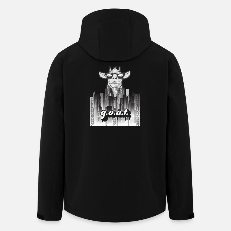 Style de rue GOAT – Urbanisme - Veste softshell homme en polyester recyclé Stanley/Stella - noir