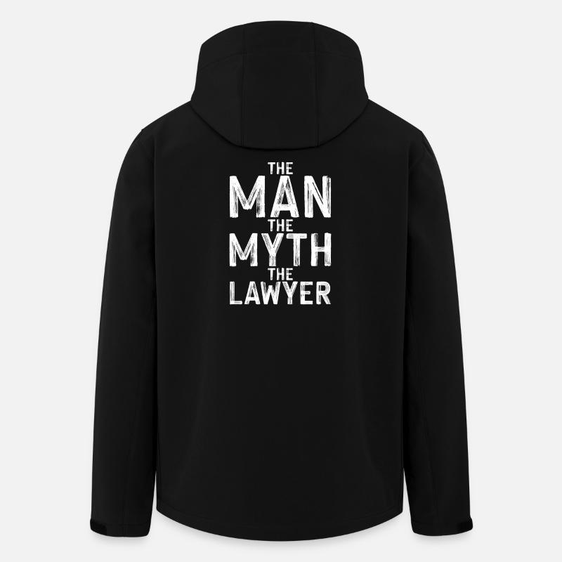 Mann Mythos Anwalt - Recycelte Männer Softshell-Jacke von Stanley/Stella - Schwarz