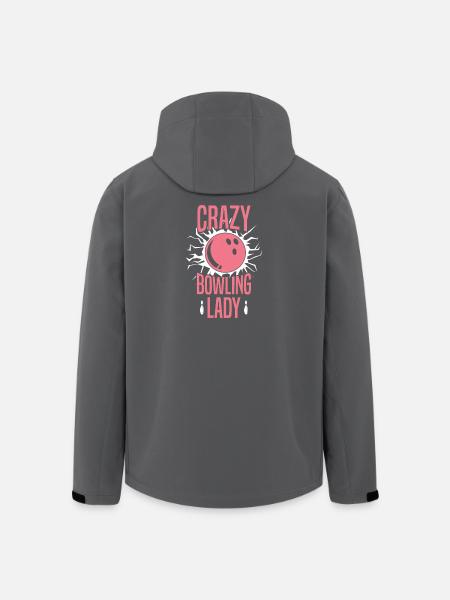 Galen bowlingdam Rosa Sportälskare-design - Softshelljacka herr i återvunnen polyester Stanley/Stella - svart