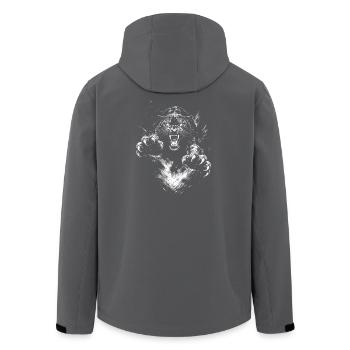 Black Panthers - Veste softshell homme en polyester recyclé Stanley/Stella - charbon - Dos - AI Model Male 185 light (185cm)