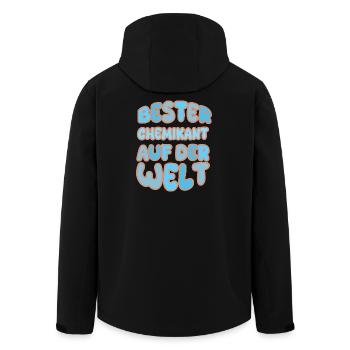 Gift for Chemical Technician - Men’s Recycled Softshell Jacket by Stanley/Stella - black - Back - AI Model Male 185 light (185cm)