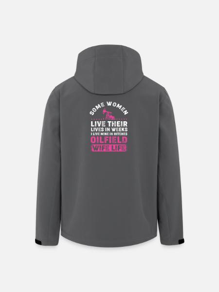 Bohrinsel Ölfeld Ölbohrinsel Ehefrau - Recycelte Männer Softshell-Jacke von Stanley/Stella - Schwarz