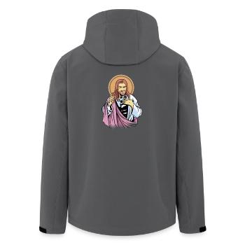Gamer Jesus - Veste softshell homme en polyester recyclé Stanley/Stella - noir - Dos - AI Model Male 185 light (185cm)