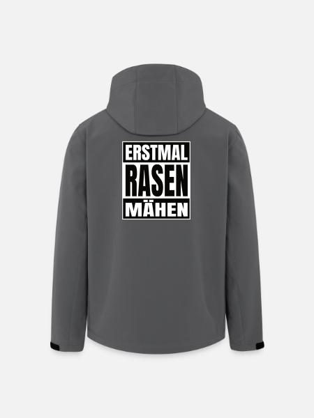 Erstmal Rasen mähen - Recycelte Männer Softshell-Jacke von Stanley/Stella - Schwarz