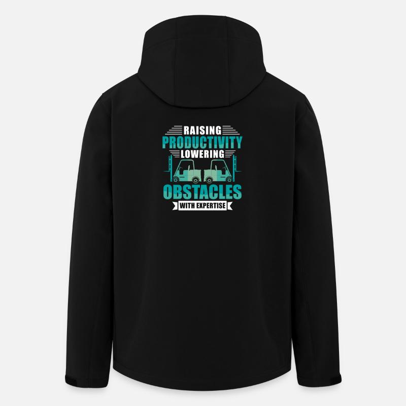Staplerfahrer Englisch Spruch Stapler - Recycelte Männer Softshell-Jacke von Stanley/Stella - Schwarz