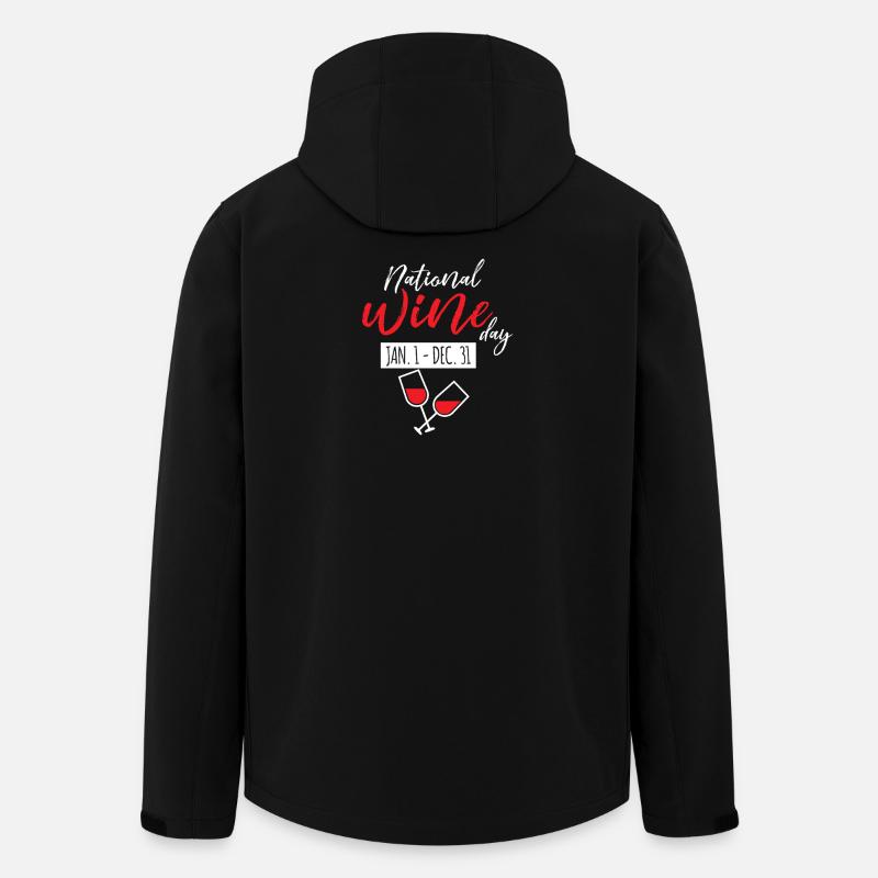 National Wine Day Celebration Design - Men’s Recycled Softshell Jacket by Stanley/Stella - black