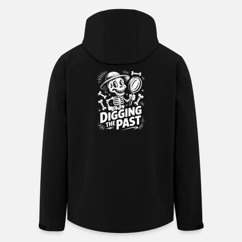 Skeleton digs up the past - Men’s Recycled Softshell Jacket by Stanley/Stella - black