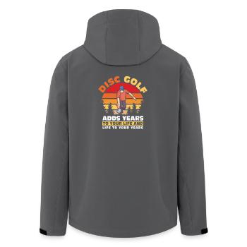 Disc Golf Geschenke Discgolf - Recycelte Männer Softshell-Jacke von Stanley/Stella - Schwarz - Hinten - AI Model Male 185 light (185cm)