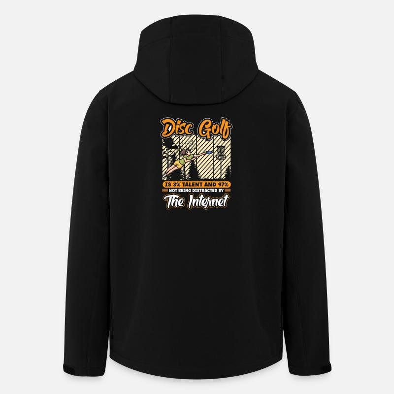 Cadeaux de disc golf Disc Golf - Veste softshell homme en polyester recyclé Stanley/Stella - noir