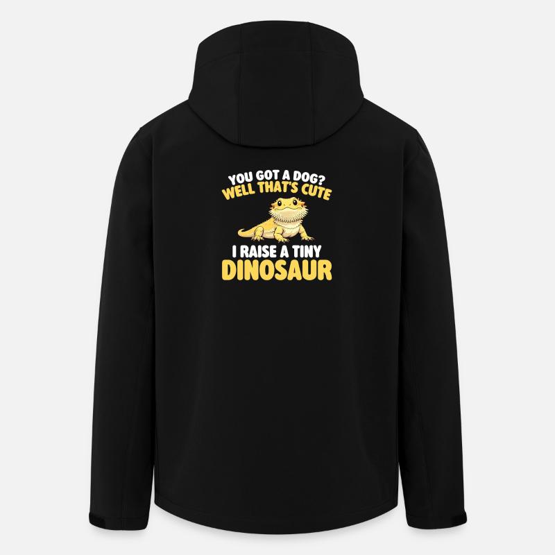 Ich ziehe einen winzigen Dinosaurierbärdrachen groß - Recycelte Männer Softshell-Jacke von Stanley/Stella - Schwarz