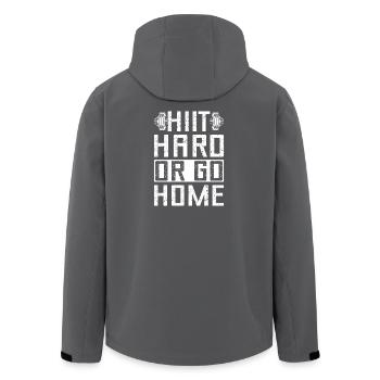 Gym Junkies Hiit Hard Or Go Home Calisthenics - Recycelte Männer Softshell-Jacke von Stanley/Stella - Schwarz - Hinten - AI Model Male 185 light (185cm)