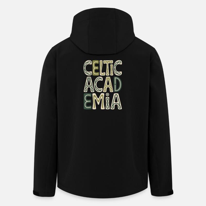 Celtic Academy Lettering - Men’s Recycled Softshell Jacket by Stanley/Stella - black