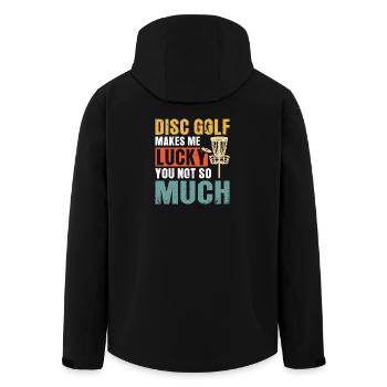 Disc Golf Gifts Disc Golf - Men’s Recycled Softshell Jacket by Stanley/Stella - black - Back - AI Model Male 185 light (185cm)