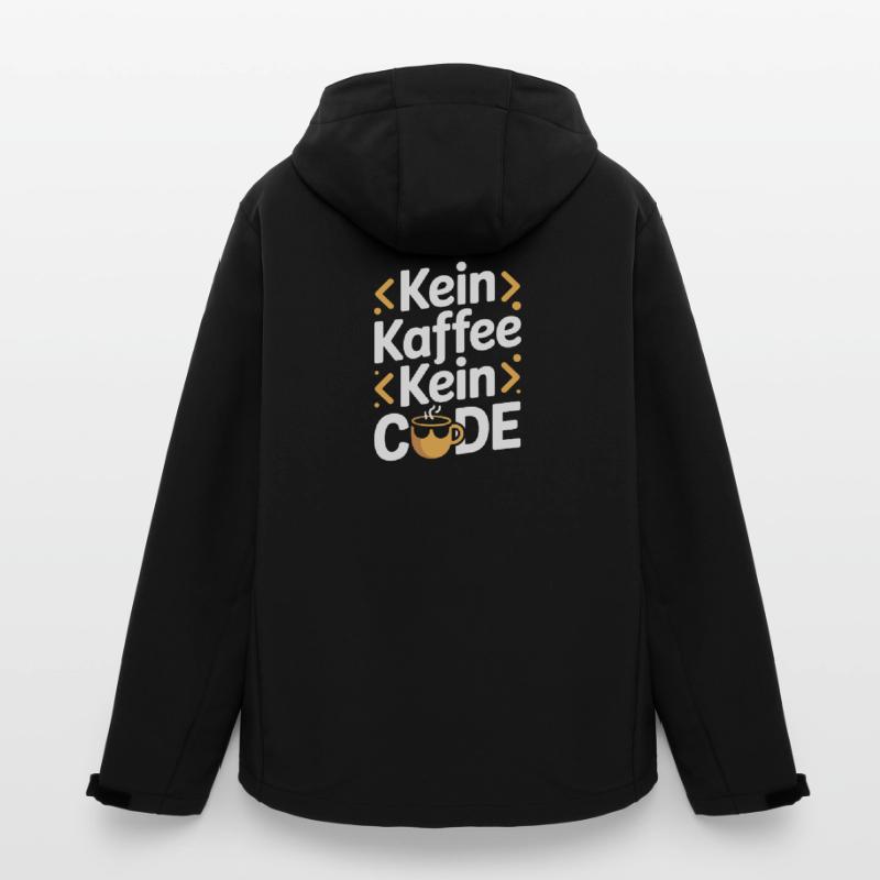 No Coffee No Code Programmeur Informaticien Veste softshell homme en polyester recyclé Stanley/Stella