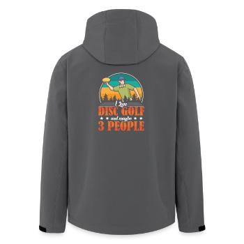 Disc Golf Gifts Disc Golf - Men’s Recycled Softshell Jacket by Stanley/Stella - black - Back - AI Model Male 185 light (185cm)