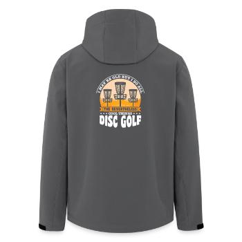 Disc Golf Gifts Disc Golf - Men’s Recycled Softshell Jacket by Stanley/Stella - black - Back - AI Model Male 185 light (185cm)
