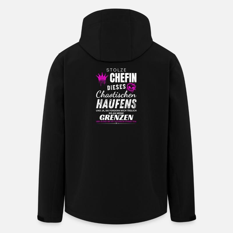 Stolze Chefin chaotischer Haufen Chefin Geschenke - Veste softshell homme en polyester recyclé Stanley/Stella - noir