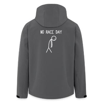 No race day Car lover car guy mechanic - Recycelte Männer Softshell-Jacke von Stanley/Stella - Schwarz - Hinten - AI Model Male 185 light (185cm)