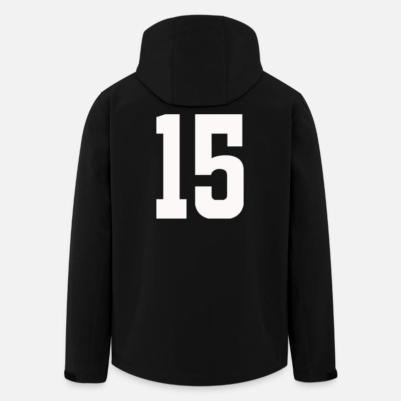 Numéro 15 - Veste softshell homme en polyester recyclé Stanley/Stella - noir