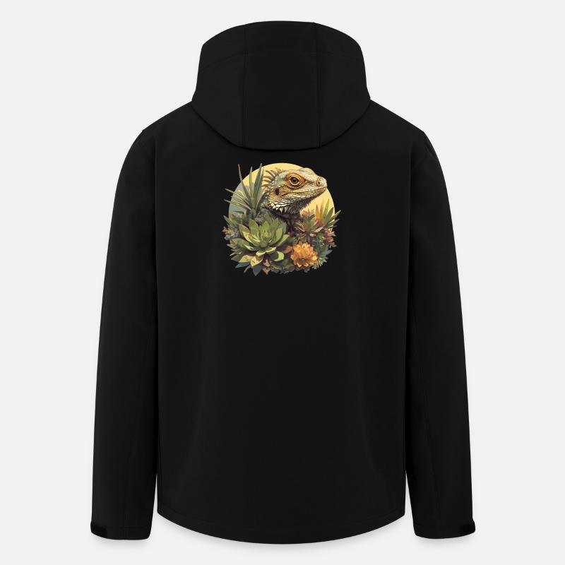 Eidechsen Eidechse - Recycelte Männer Softshell-Jacke von Stanley/Stella - Schwarz