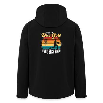Disc Golf Gifts Disc Golf - Men’s Recycled Softshell Jacket by Stanley/Stella - black - Back - AI Model Male 185 light (185cm)