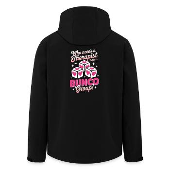 Arnaque, proverbes, jeu de dés, cadeau drôle d’arnaque, - Veste softshell homme en polyester recyclé Stanley/Stella - noir - Dos - AI Model Male 185 light (185cm)