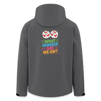 Arnaque, proverbes, jeu de dés, cadeau drôle d’arnaque, - Veste softshell homme en polyester recyclé Stanley/Stella - noir - Dos - AI Model Male 185 light (185cm)