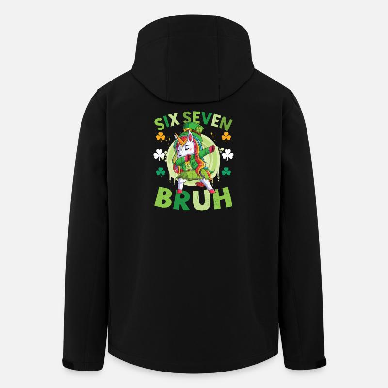 Einhorn-St. Patrick's Day - Recycelte Männer Softshell-Jacke von Stanley/Stella - Schwarz